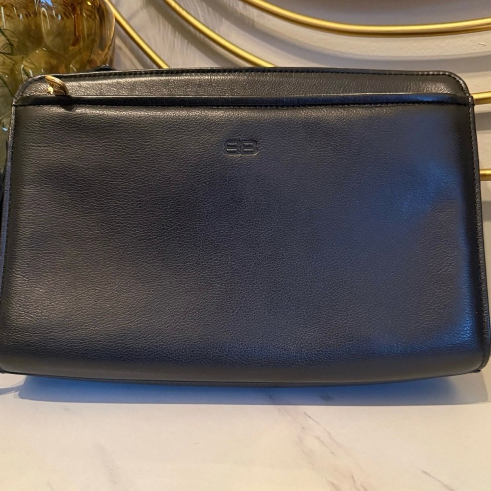 Balenciaga Black Leather Clutch/wristlet - Picture 2 of 12